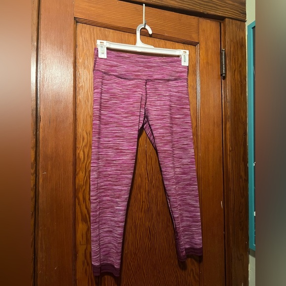 Old Navy Go Dry Purple Navy Space Dyed Leggings Women's Medium - Picture 1 of 4